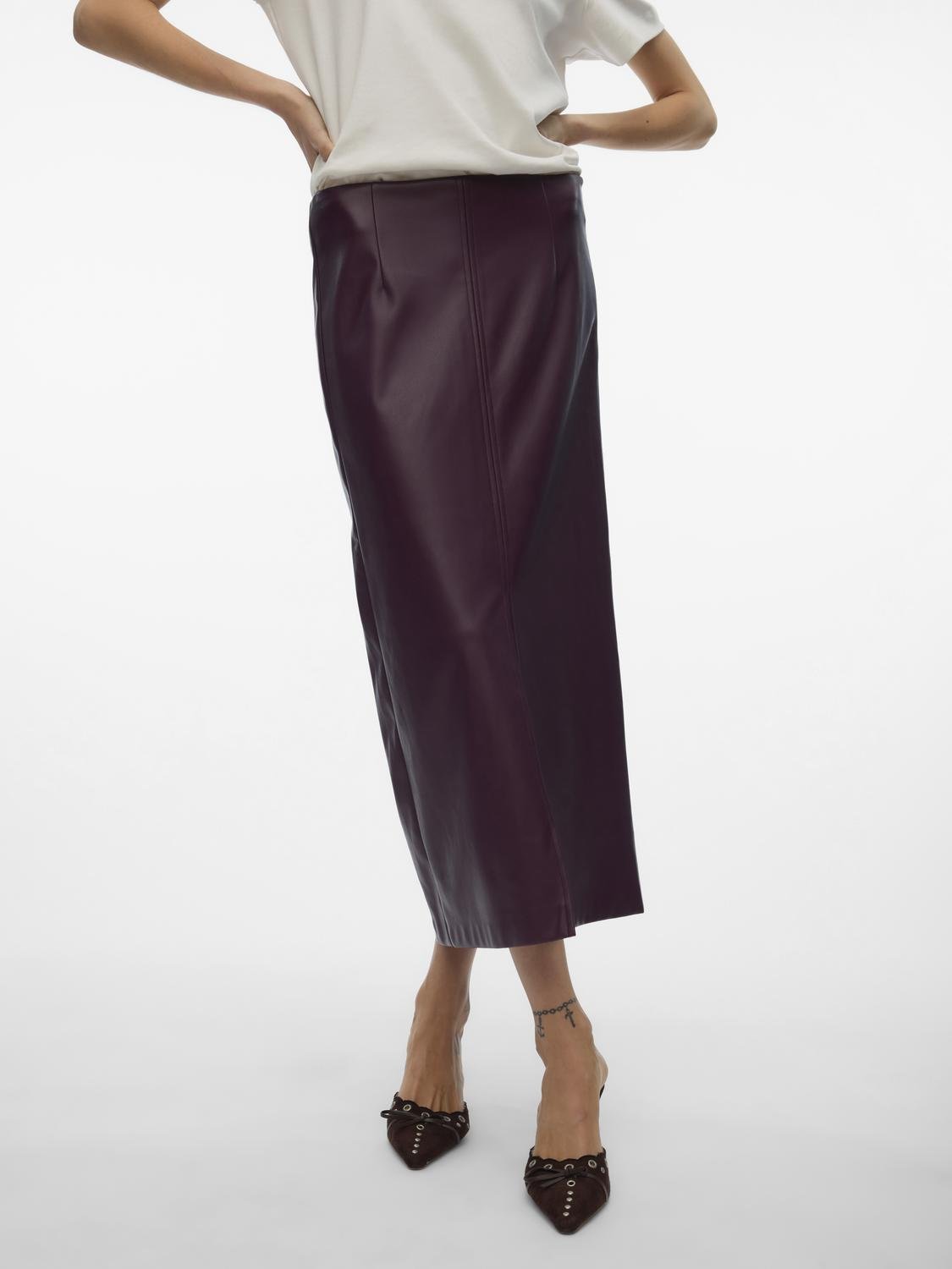 VMOLIVELIPPA Long Skirt - Winetasting - VERO MODA & VILA Bergvik